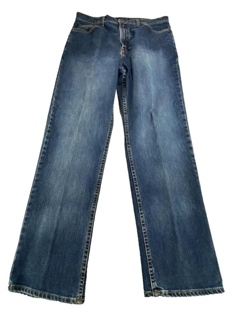 McKenzie Tribe Dungarees Jeans Men's 34W Blue Cowboy Straight Leg Lightweight